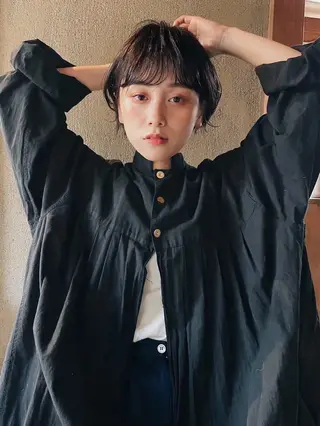 ショート カラー 艶カラー✨️ 須澤亮斗のヘアスタイル