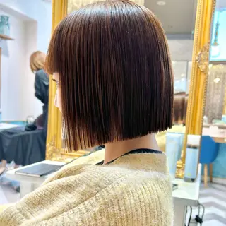 ミディアム 髪質改善【縮毛矯正】 北千住で美髪に導く人のヘアスタイル