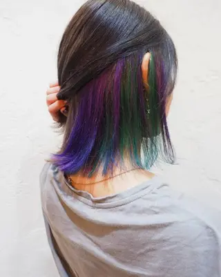 セミロング キノシタ ナオユキのヘアスタイル