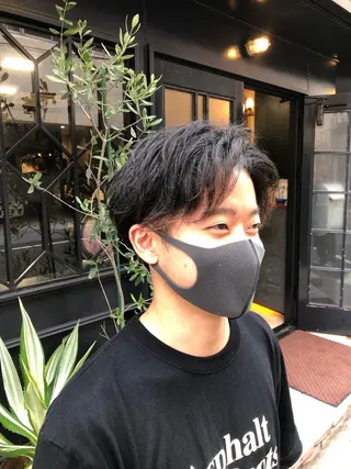 ショート メンズ 安永 将悟のヘアスタイル