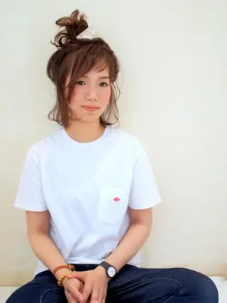 ミディアム ヘアアレンジ 似合わせカット🌿 前川のヘアスタイル