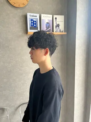 パーマ メンズ 長谷川 湧のヘアスタイル
