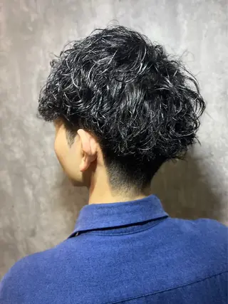 パーマ ヒロ銀座バーバーショップ難波店所属・縮毛矯正/パーマ 宮河 惇💈のヘアスタイル