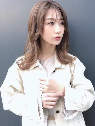セミロング 辻 一馬のヘアスタイル