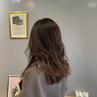 ミディアム カラー 渡辺俊介 暗髪カラー /美髪矯正/髪質改善のヘアスタイル