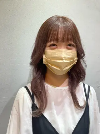 セミロング カラー 艶カラー/韓国風ヘア 🐈‍⬛sofy🐾のヘアスタイル