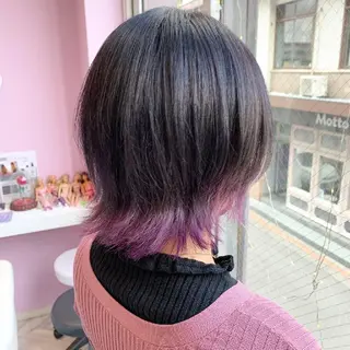ショート ヘアアレンジ カラー ナカシマ  アユミのヘアスタイル