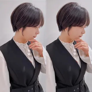 ショート カラー LA KING GINZA TOKYO所属・🧡ショートの達人 🧡SHOのヘアスタイル