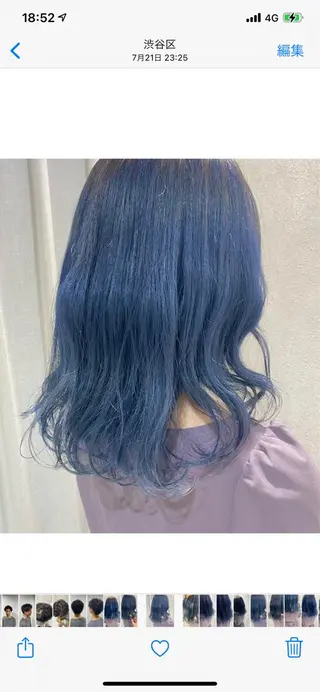 セミロング カラー THESALONS所属・🤍ブリーチカラー /寄田龍樹🤍のヘアスタイル