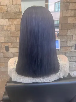 セミロング 🎀艶ブリーチカラー 🎀Fan.🎀秋山のヘアスタイル