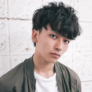 パーマ メンズ ツイスパ/波巻き対応 メンズ特化　石川愛理のヘアスタイル