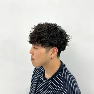 ショート パーマ メンズ 【メンズパーマ特化】 🍏網中勇喜のヘアスタイル