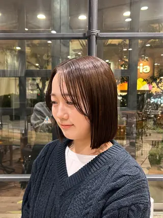ミディアム Lumier de mashu所属・nana/ボブ/ レイヤー/メンズのヘアスタイル
