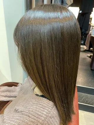 セミロング 水谷 菜央のヘアスタイル