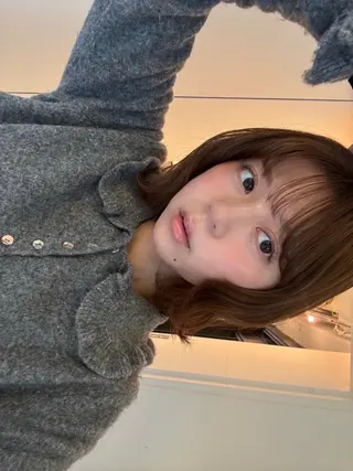 ショート riria/ボブ /ブラウンカラー🎀のヘアスタイル