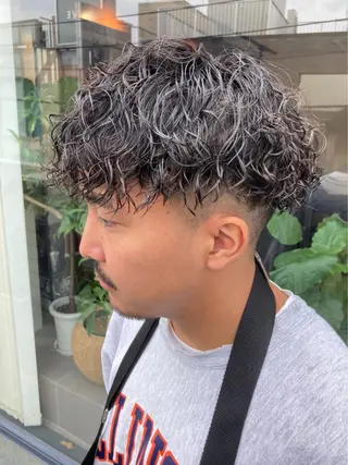 パーマ メンズ 原宿 フェザーパーマ fifth イノウエのヘアスタイル