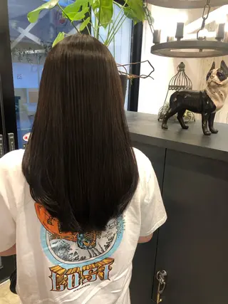 ロング 飯田 真季のヘアスタイル