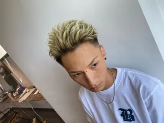 ミディアム カラー パーマ メンズ 【メンズ職人】 ✂️佐藤友のヘアスタイル