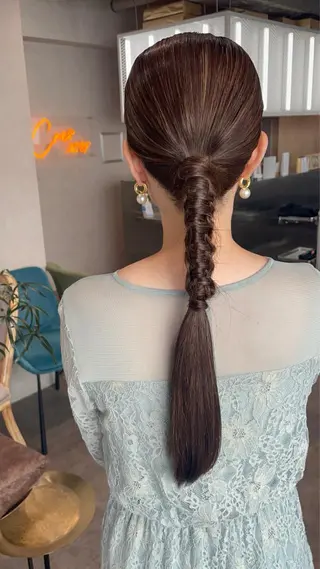 ロング ヘアアレンジ 佐藤 奈佳子 サトウ ナカコのヘアスタイル