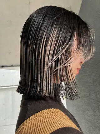 ミディアム ハイトーンNo.1✨ パーマ✨イマイタツヤのヘアスタイル