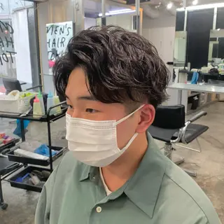 ショート パーマ メンズ メンズ特化美容師/ 藤戸 椋のヘアスタイル