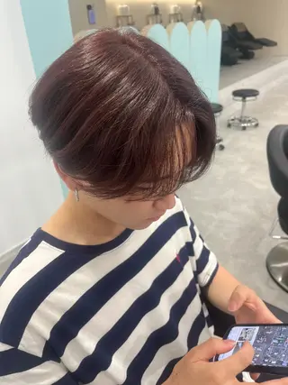 カラー メンズ みう/仙台/暖色/ 艶髪/顔周りカット/のヘアスタイル