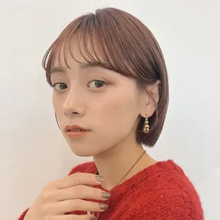 ショート カラー 🌱ボブ/レイヤー/ ベージュ/あやみ✨のヘアスタイル