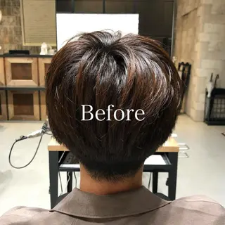 ショート カラー メンズ レディースヘア💫 加藤たいが🐯のヘアスタイル