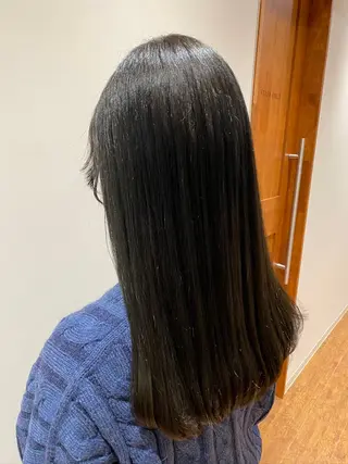 セミロング 韓国ヘア🇰🇷竹本 優希のヘアスタイル