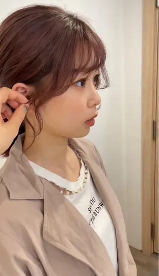 ミディアム カラー 佐藤 永夏のヘアスタイル