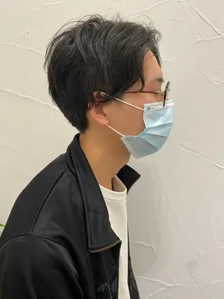 ショート パーマ メンズ Ash中目黒店 榊間茜のヘアスタイル