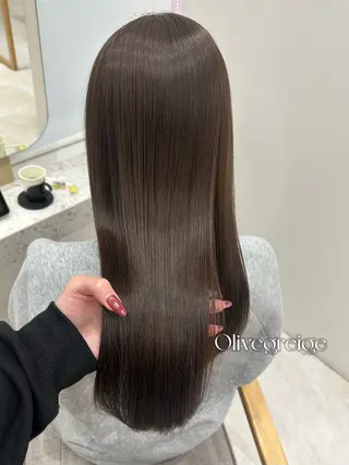 ロング カラー 🍓韓国ヘア レイヤ ーカット🍓笠原 葵のヘアスタイル