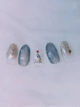 ネイル 🦋ネイルサロン ブラン🌈ゆりのネイルデザイン