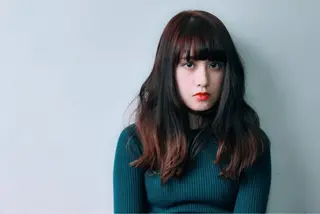 セミロング ロング カラー パーマ 川間 将彦のヘアスタイル