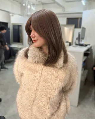 ミディアム カラー 堀江／韓国・透明感 カラー／みずき🐩のヘアスタイル