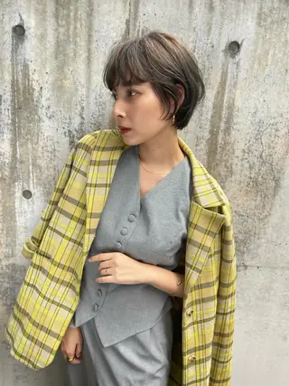ショート カラー ショート/ボブ/ 心斎橋/宮脇美奈のヘアスタイル