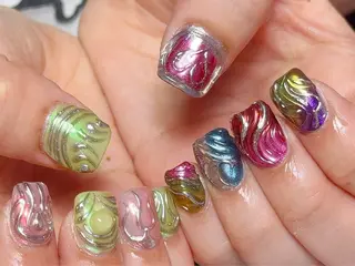 ネイル Nail Atelier IamI所属・アイアムアイ 大村磨衣のネイルデザイン