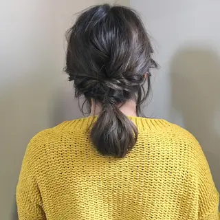 ミディアム カラー ヘアアレンジ 薬院:今泉/上川美幸 大人ヘア/暗髪カラーのヘアスタイル