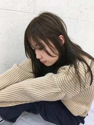 ロング カラー 斉藤 貴也のヘアスタイル