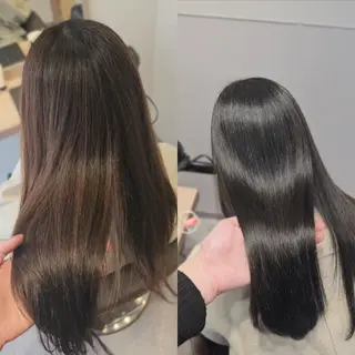 セミロング カラー サロウィン　神戸三宮店所属・三宮No.1ブリーチ 無しカラー/杉山太貴のヘアスタイル