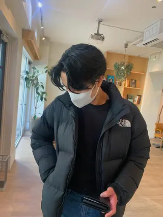 ミディアム パーマ メンズ ‪🌿パーマ大好評 メンズヘア🌿ワタルのヘアスタイル