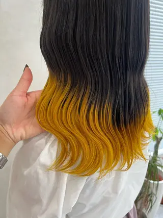 セミロング 韓国風🫧艶カラー 💟ran💟のヘアスタイル