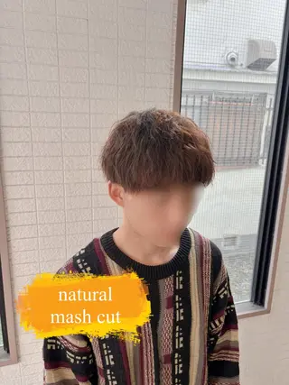 メンズ 岡山メンズパーマ 白神珠梨のヘアスタイル