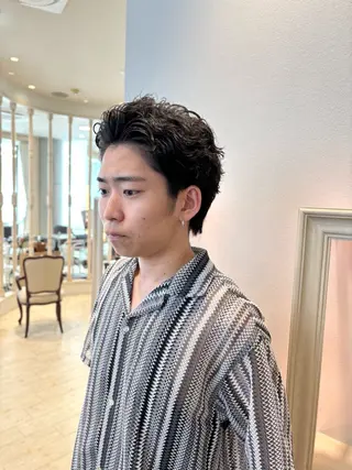 ショート パーマ メンズ サソウ ユリエ🥥のヘアスタイル