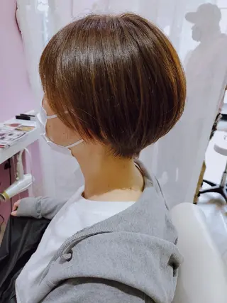 ショート ヘアアレンジ カラー ナカシマ  アユミのヘアスタイル