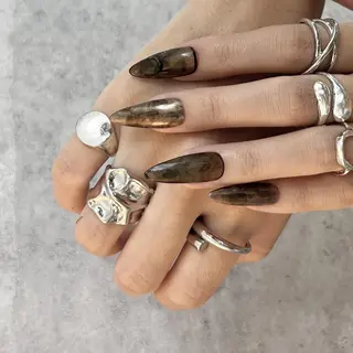 ネイル Ray. ちゅるん系ニュアンスのネイルデザイン