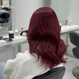 セミロング カラー ブリーチなし透明感 💗RYOTAのヘアスタイル