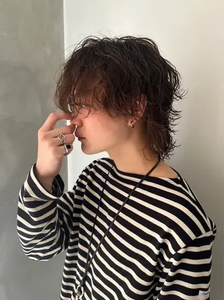 メンズ 透明感モテ艶髪カラー Gallicaイリサのヘアスタイル