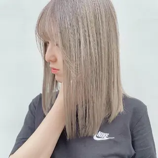 ミディアム カラー ヘアアレンジ 透明感/レイヤー 🇰🇷tomonaのヘアスタイル