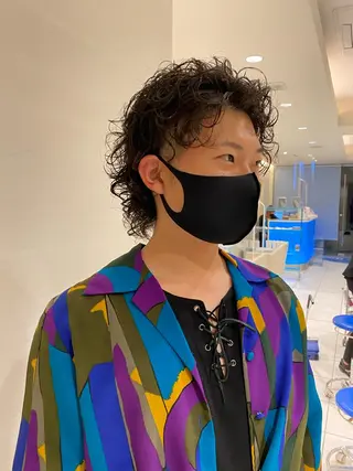 メンズ メンズパーマ マキノユウタのヘアスタイル